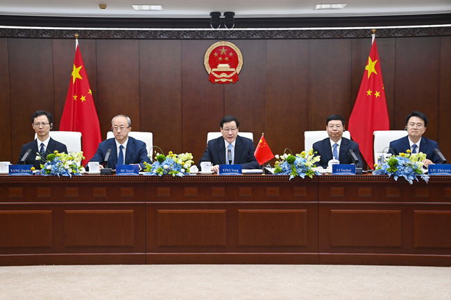 应勇视频出席第二十三次上合组织成员国总检察长会议并作主旨发言